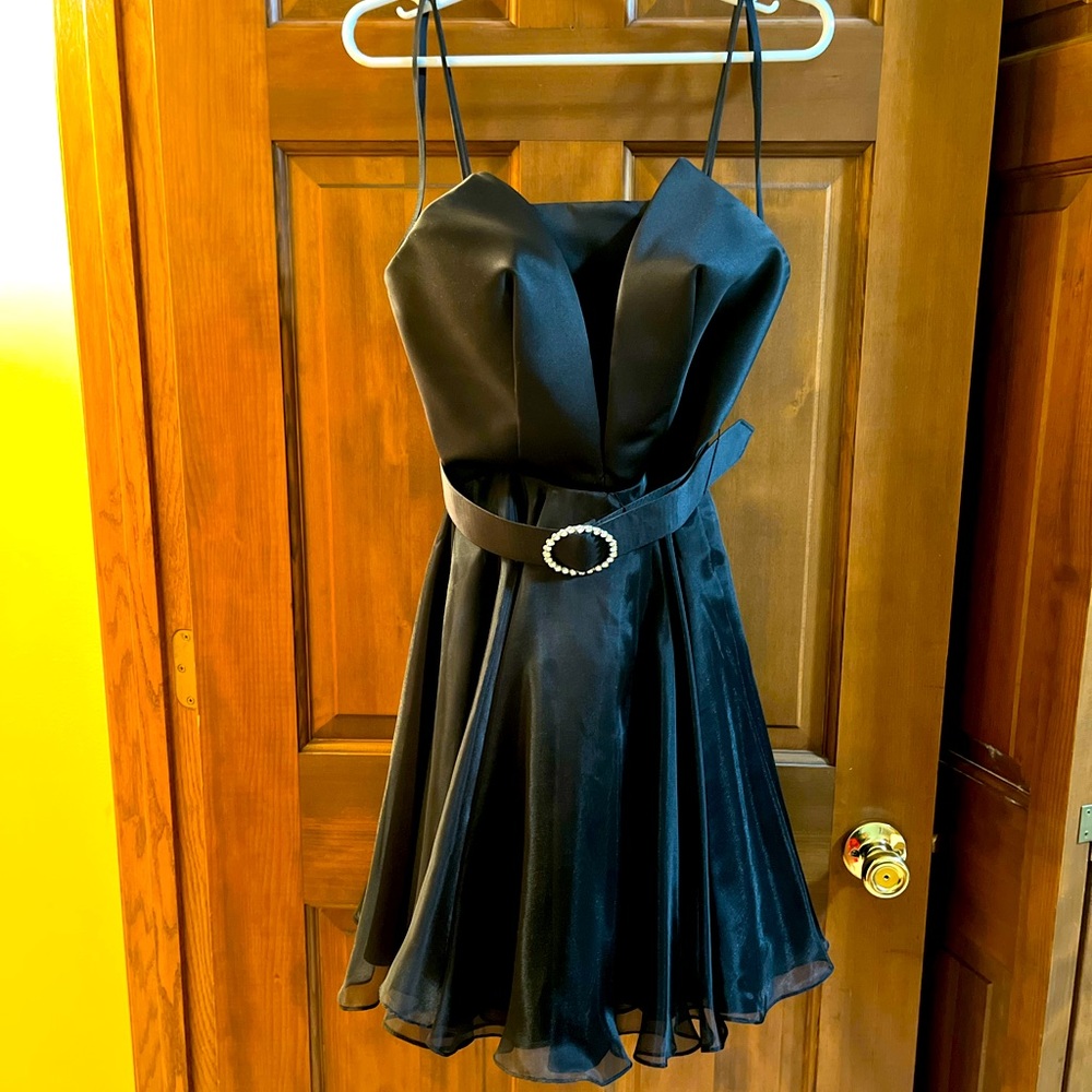 Black Belted Party Dress